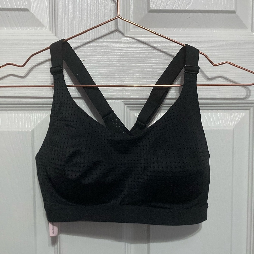 Victoria's Secret Black Sports Bra with Wide Supportive Straps‎